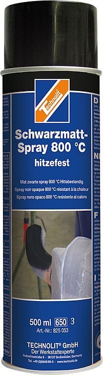 Isıya Dayanıklı Siyah Mat Sprey Boya 500 ml