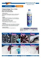 Technolit jant temizleme demir tozu temizleyicisi 1000 ml.