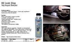Oil leak stop yağ kaçak önleyici