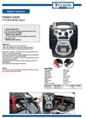 Power start 12v akü takviye cihazı 3100 amper