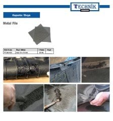 Plastik tampon tamiri için metal file tel 10x10 cm 20 ad.