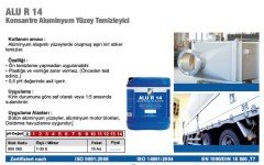 Alüminyum yüzey temizleyicisi  alu r14 30 lt