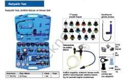 Radyatör Test Antifriz Vakum ve Dolum Seti 28 parça