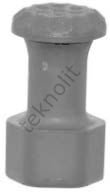 Mini Düz Nokta Göçük Çektirme Plastiği Ø 14 mm. (Paket=5adt.)