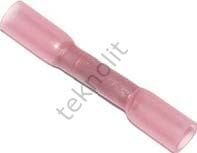 Pense ile Birleştirilen, Isıyla Daralan Sızdırmaz Kablo Pabucu  Kırmızı 0,25 - 1,0 mm